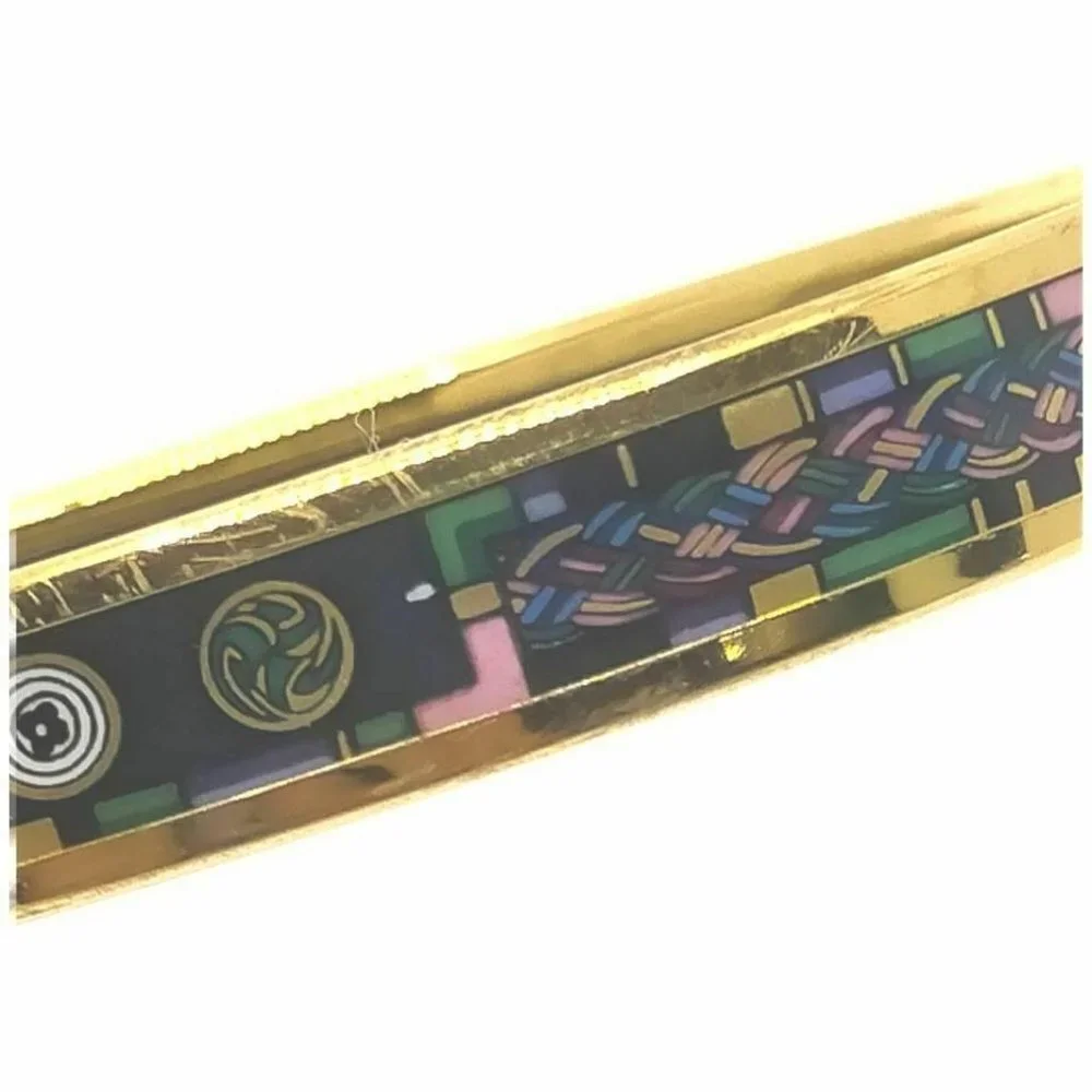 Hermès Enamel Bangle Bracelet Cuff 861195